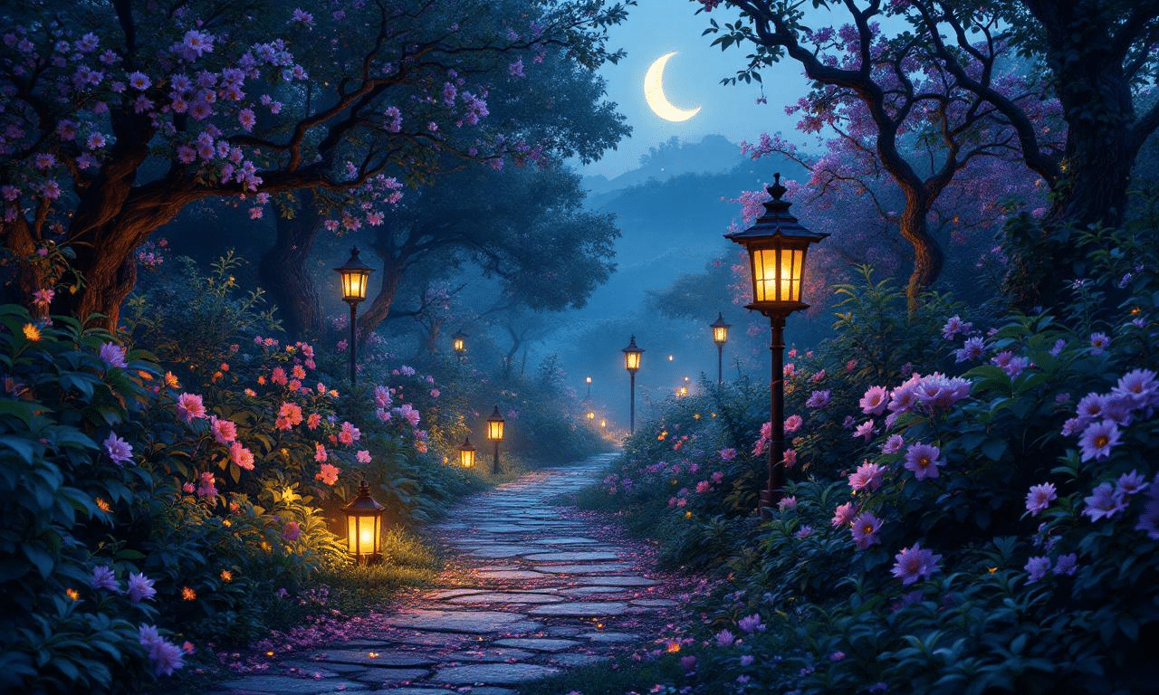 Scopri i fiori che sbocciano solo di notte: un giardino che si risveglia al buio!